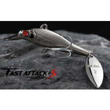 Блесна Fast Attack-S, 66мм, 20г, Silver GT-BIO