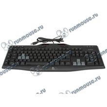 Клавиатура Logitech "G105 Gaming Keyboard", 105+12кн., подсветка, черный (USB) (ret) [115522]