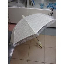 Кружевной зонт для свадебной фотосессии - айвори K011905