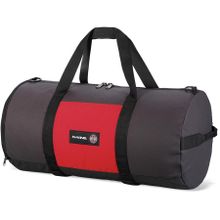 Компактная сумка округлой формы чёрная с красным карманом DAKINE PARK DUFFLE INDEPENDENT COLLAB 52L IDY INDEPENDENT