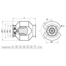 Systemair AXCBF-EX 250-6 28°-2