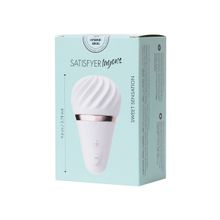 Белый вибромассажер Satisfyer Little Wand