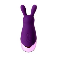  Фиолетовый стимулятор эрогенных зон Eromantica BUNNY - 21,5 см.