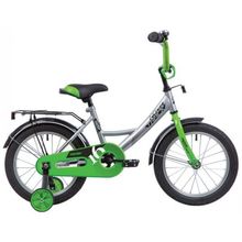 16" NOVATRACK Vector 2020 (1ск, сталь, ножной тормоз)(163VECTOR.SL20, серебристый, 139660)