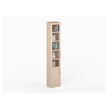 Шкаф-пенал книжный СОЛО 038 (фасад СТЕКЛ)