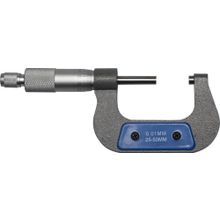 Микрометр ЗУБР "ЭКСПЕРТ" гладкий механический, МК 50, диапозон 25-50мм, шаг измерения 0,01мм