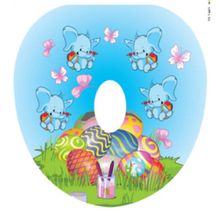 Сиденье для унитаза мягкое детское с ручками с рисунком Д12