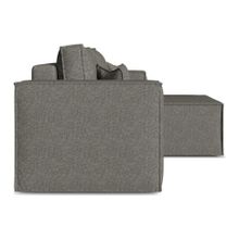 Смарт Диван угловой Лофт 2-х местный еврокнижка Dream grey