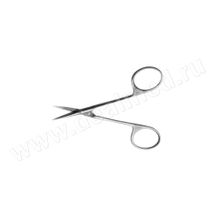 Ножницы глазные остроконечные вертикально-изогнутые 113 мм Тумботино, Россия