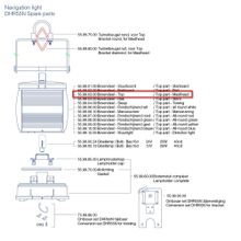 DHR Верхняя часть DHR 55.99.03.00 для топовых навигационных огней DHR55N