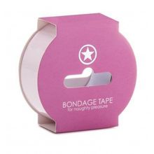 Shots Media BV Нежно-розовая липкая лента Non Sticky Bondage Tape - 17,5 м. (нежно-розовый)