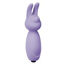 Фиолетовый мини-вибратор с ушками Emotions Funny Bunny Lavender