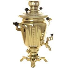 Электрический самовар 3 литра желтый "конус" с автоматическим отключением при закипании воды, арт. 130235к