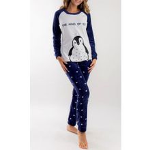 Теплый домашний костюм с пингвином (209978)