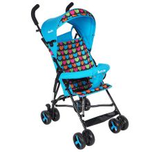 BAMBOLA Коляска трость LOVE (8 колес, бампер, сумка) голубой, уп.4шт.