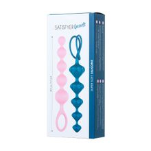 Набор из 2 цветных анальных цепочек Satisfyer Beads