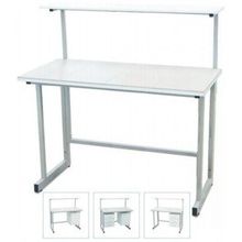 Стол лабораторный с полкой Лаб-Про Лаб-Про ЛК-1500 СМ (TRESPA, 1500х630х1170 750 в комлекте со светильником и блоком выключателя и розетки)