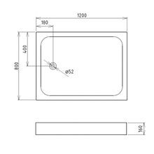 Душевой поддон Gemy ST13T