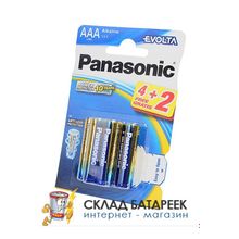 Батарейка Panasonic EVOLTA LR03EGE 6BP 4+2F LR03  4+2шт BL6