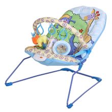 LA-DI-DA Шезлонг ЛЬВЕНОК, 1 положения спинки, дуга с игрушками, 51*78*59см, 6 шт в кор.