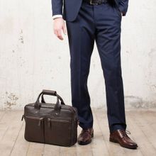 Lakestone™ Кожаная деловая сумка Kelston Brown