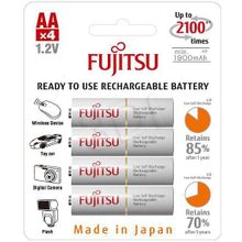 Аккумулятор Fujitsu R6 HR-3UTCEX(4B) АА, 1900 мАч, 4 шт