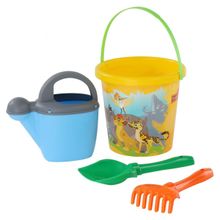 Набор Disney «Хранитель Лев» №7: ведро с наклейкой, лопатка №5, грабельки №5, лейка №10