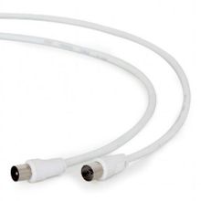 Кабель антенный TV (М) -> TV (F), 3 м, белый, Cablexpert (CCV-515-W-3M)