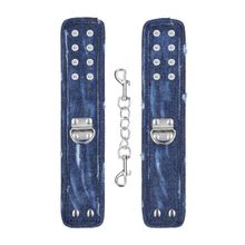 Синие джинсовые наручники Roughend Denim Style (синий)