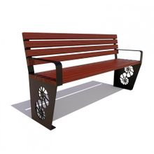 Скамейка садовая «РАКУШКА» (3,0 м)