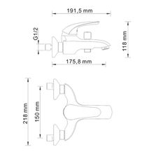 WasserKRAFT Смеситель для ванны Rossel 2801