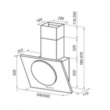 MAUNFELD TOWER CIRCL 60 чёрный ЧЕРНОЕ стекло