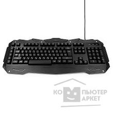 Gembird Клавиатура игровая  KB-G200L, USB, подсветка 7 цветов, создание макросов, кабель ткан. 1.8м