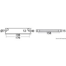 Osculati Zinc rod anode 40 70 HP 4-stroke, 43.640.04