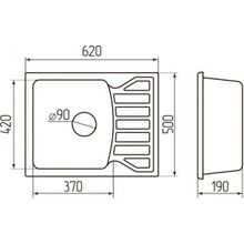 Мойка Orivel Quadro M 150545