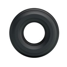 Чёрное широкое эрекционное кольцо Черный