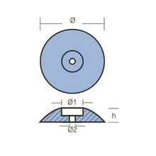 Tecnoseal Анод для пера руля Tecnoseal 110 мм