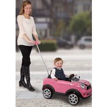 VIP Toys ZW455 Каталка-автомобиль MINI COOPER с музыкой, родит.ручкой - красный