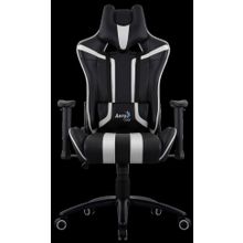 Кресло для геймера Aerocool AC120 AIR-BW , черно-белое, с перфорацией