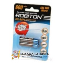 Аккумулятор Robiton 600MHAAA-2 BL2