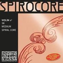 S8 Spirocore Отдельная струна Е Ми для скрипки, размером 4 4, среднее натяжение, Thomastik