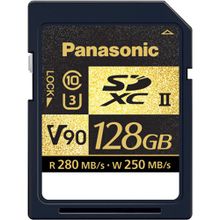 Карта памяти Panasonic 128GB UHS-II SDXC Memory Card  RP-SDZA128AK