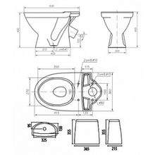 Унитаз-компакт IFO Frisk RS021030000