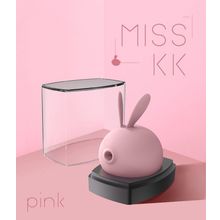 Kiss Toy Розовый вакуумный стимулятор клитора Miss KK (розовый)