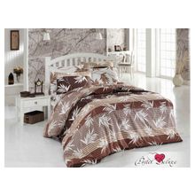 Ortum Постельное белье КПБ Sude Цвет: Коричневый (2 сп. евро)