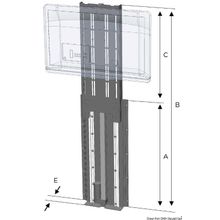 Osculati UP-DOWN TV-LIFT 750 mm 24 V, 48.762.24