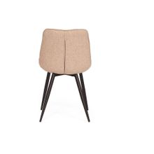 Tetchair Стул ABRUZZO ( mod. 8060 ), ткань: серо-бежевый, ножки: черный