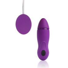 Фиолетовое виброяйцо Cosmo с пультом управления вибрацией Фиолетовый