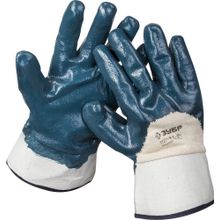 Перчатки ЗУБР "МАСТЕР" рабочие с нитриловым покрытием ладони, размер XL (10)