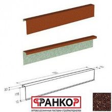 Фронтонная планка широкая Gerard, L=1,2 м (Bark 687)